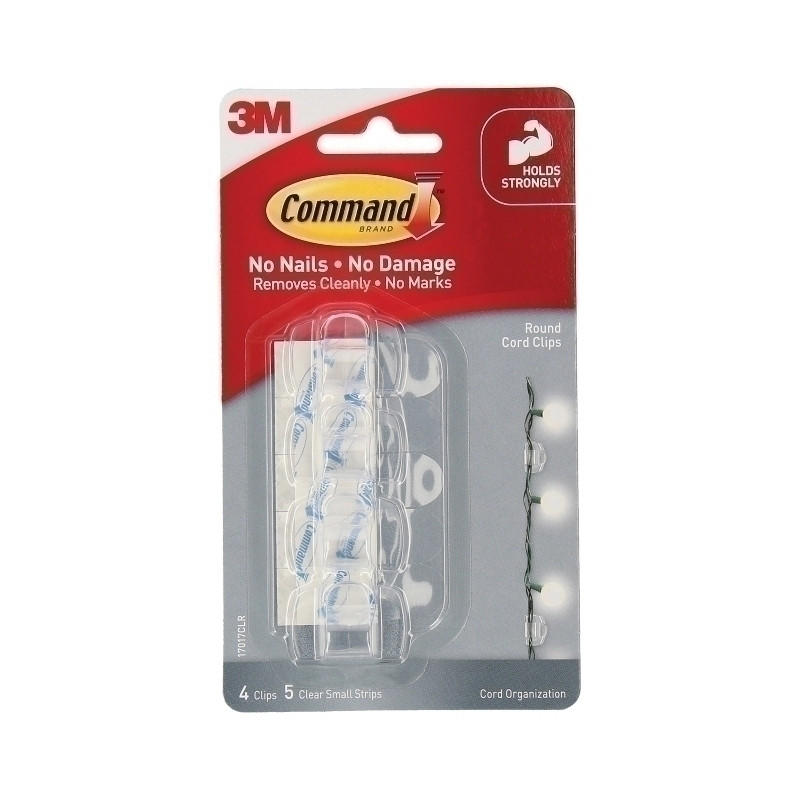 COMMAND Cord Clip 17017CLR Pk4 Bx6 | Auzzi Store