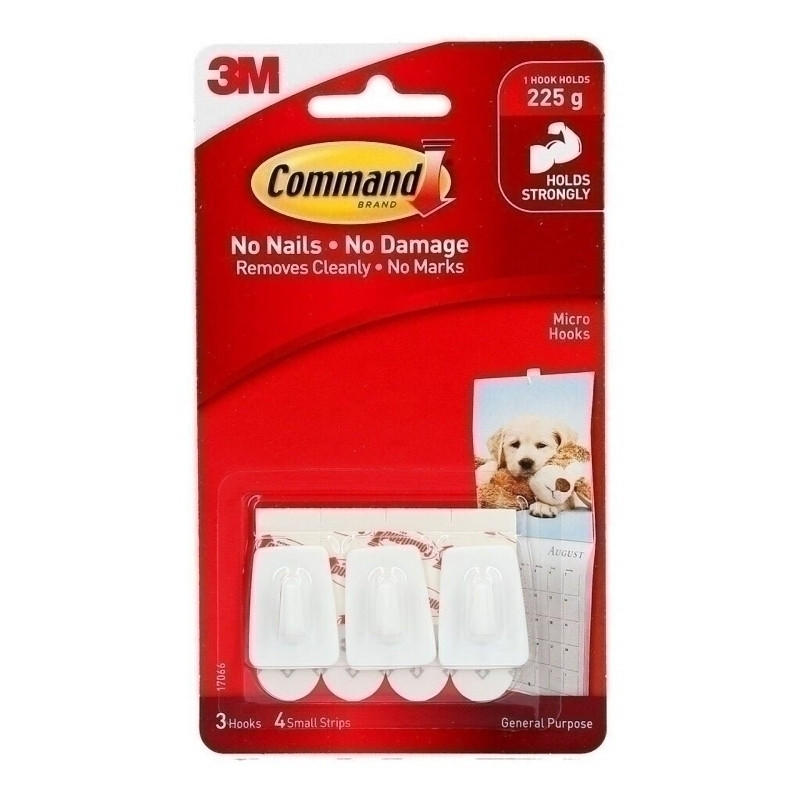 COMMAND Micro Hooks 17066 Pk3 Bx10 | Auzzi Store