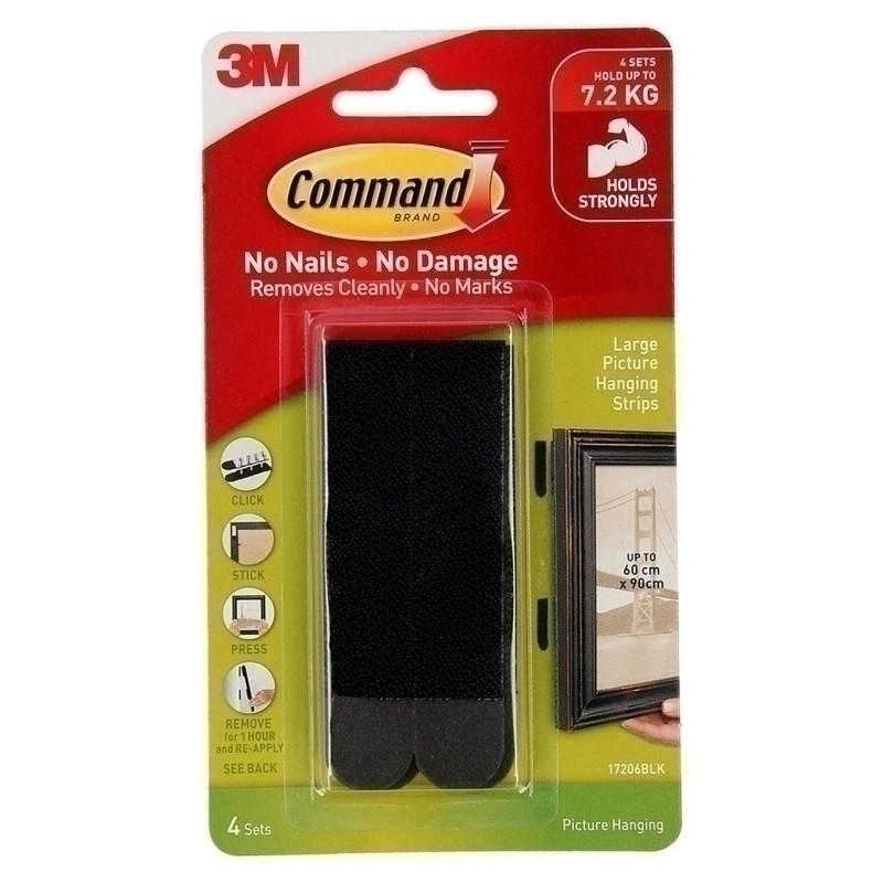 COMMAND Strips 17206BLK Pk4 Bx6 | Auzzi Store