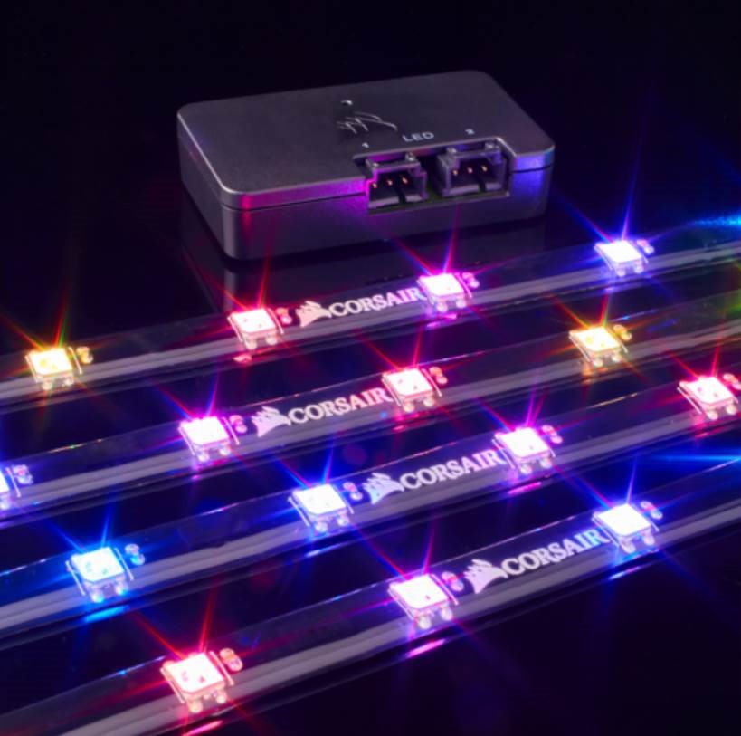 CORSAIR Lighting Node PRO with 4x RGB LED Strips and Controller. 2x RGB FAN Hub | Auzzi Store