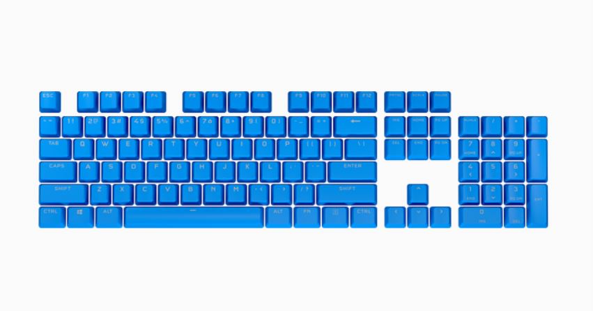 CORSAIR PBT Double-shot Pro Keycaps - Elgato Blue - Keyboard | Auzzi Store
