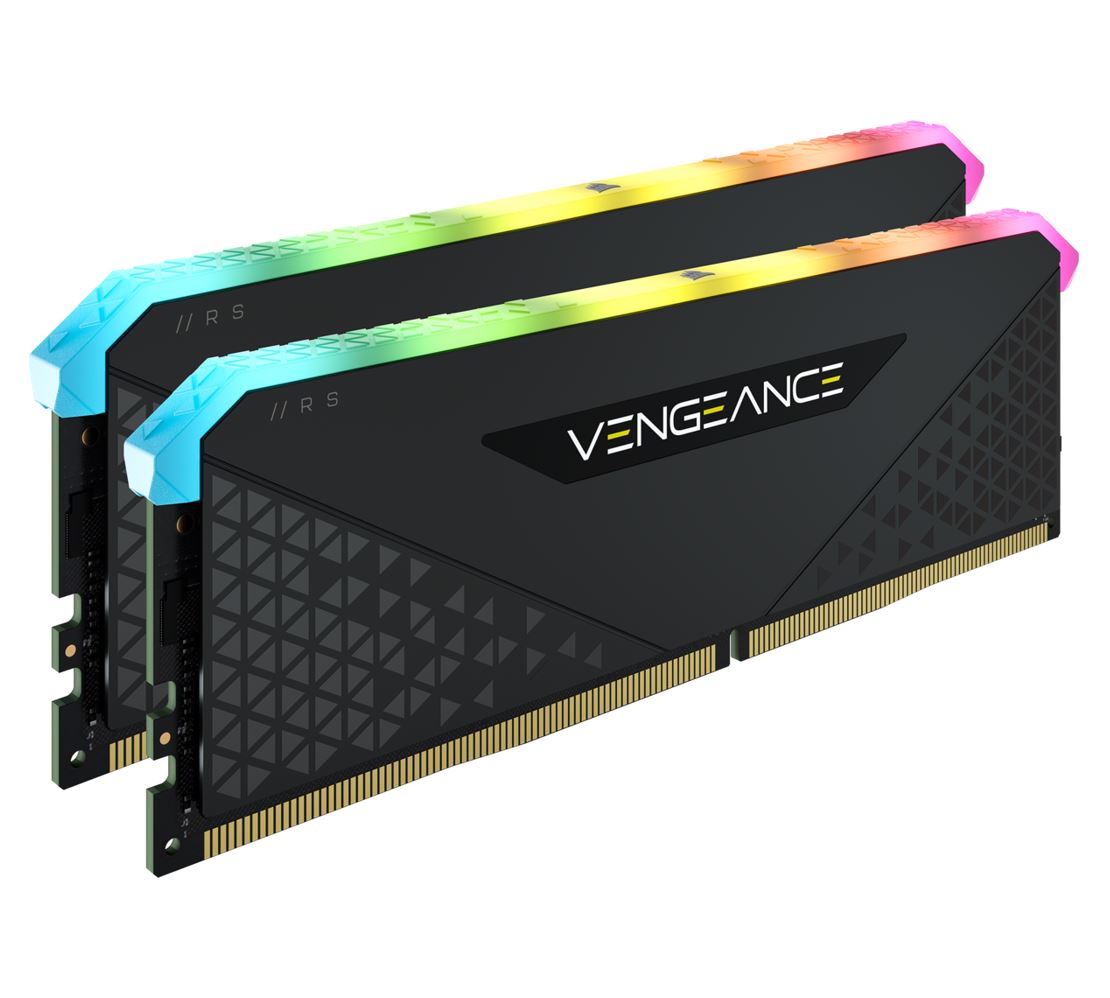 CORSAIR Vengeance RGB RS 32GB (2x16GB) DDR4 3600MHz C18 18-22-22-42 Desktop Gaming Memory Black | Auzzi Store