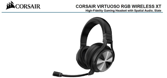 CORSAIR Virtuoso RGB Wilress XT Black 7.1 Audio. High Fidelity Ultra Comfort | Auzzi Store