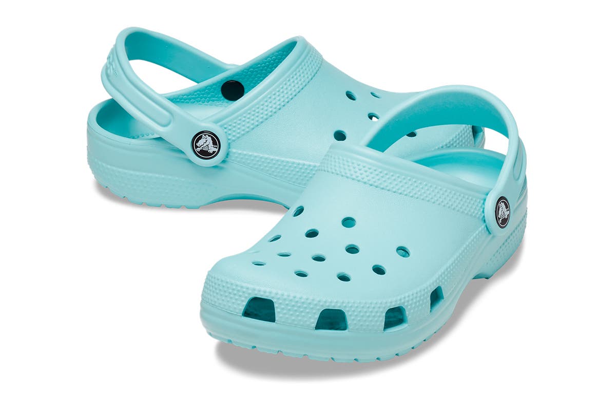 Crocs Toddlers Classic Clog (Pure Water, Size C7 US)