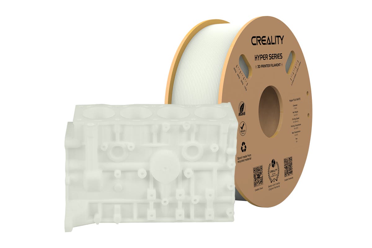 Creality Hyper PLA 3D Printer Filament (White, 1kg)