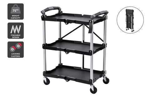 Certa Foldable Utility Storage Cart - Auzzistore
