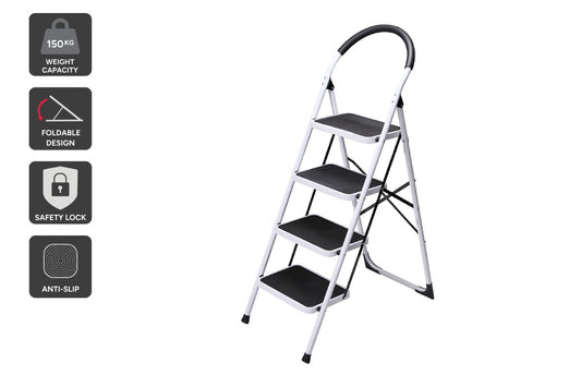 Certa Steel Frame 4-Step Folding Ladder