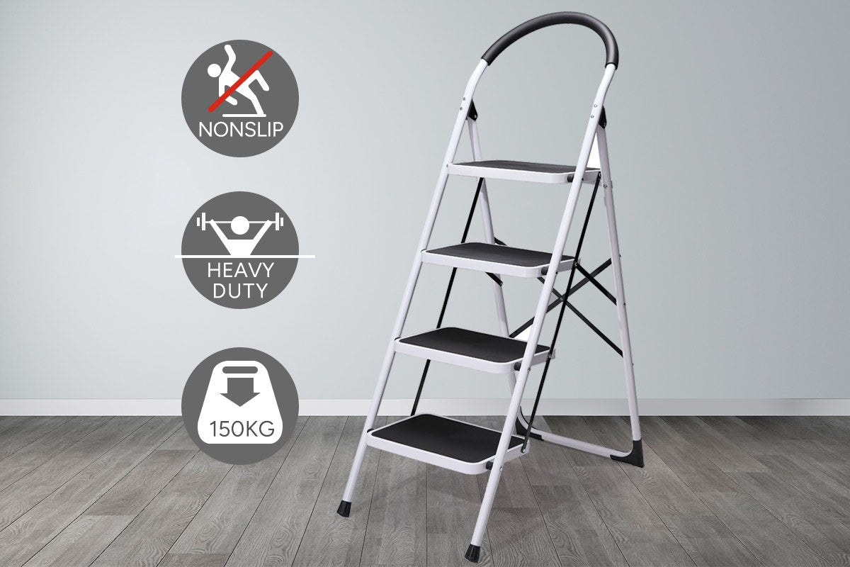 Certa Steel Frame 4-Step Folding Ladder