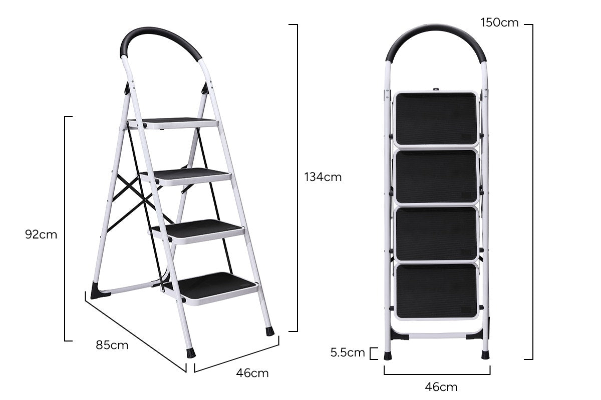 Certa Steel Frame 4-Step Folding Ladder