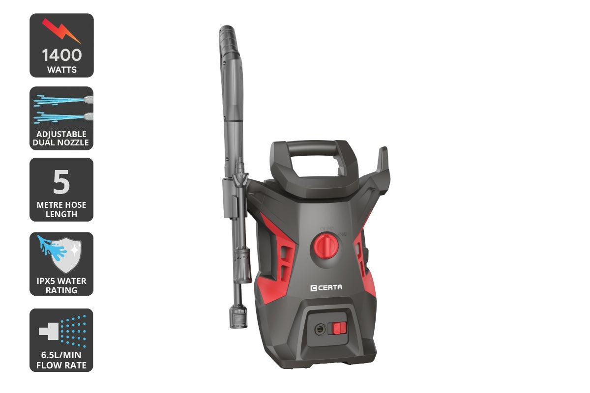 Certa 1400W Electric High Pressure Washer (1595 PSI)