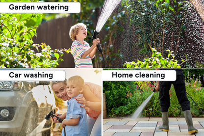 Certa 30m Retractable Garden Hose Reel with Spray Nozzle (Black)