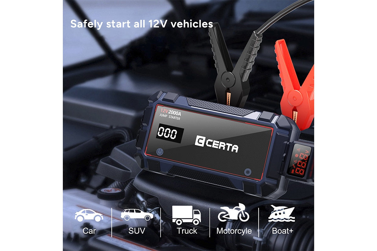 Certa 2000A 16000mAh Portable Jump Starter