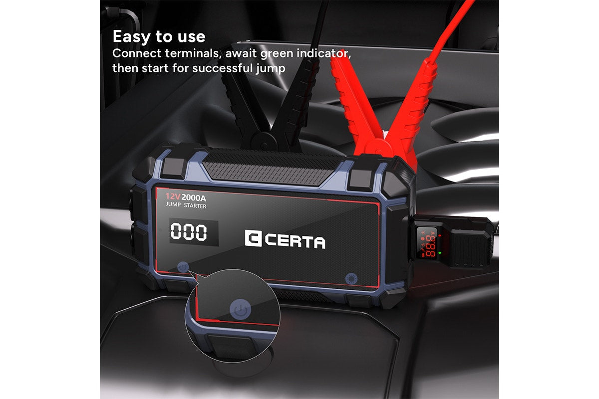 Certa 2000A 16000mAh Portable Jump Starter