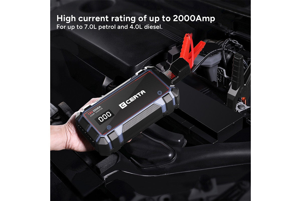 Certa 2000A 16000mAh Portable Jump Starter