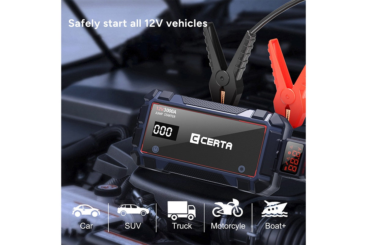 Certa 3000A 20000mAh Portable Jump Starter