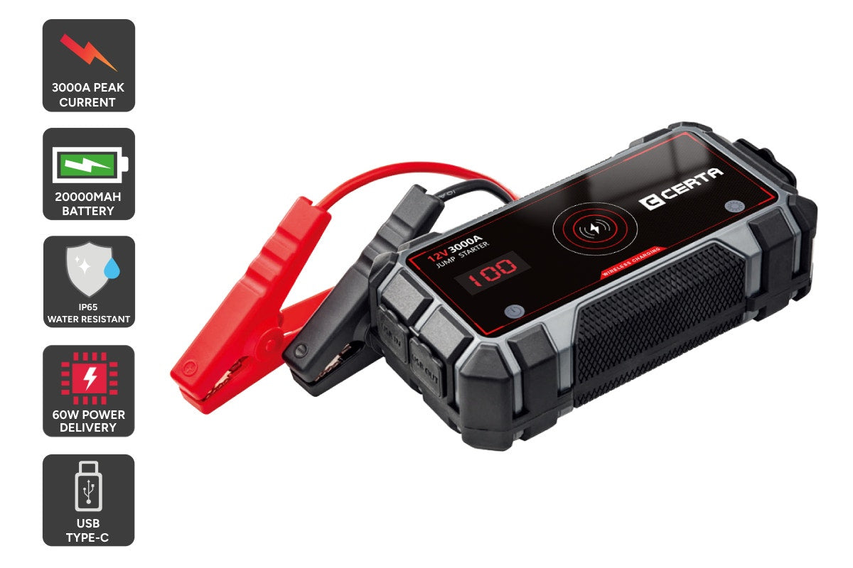 Certa 3000A 20000mAh Portable Jump Starter