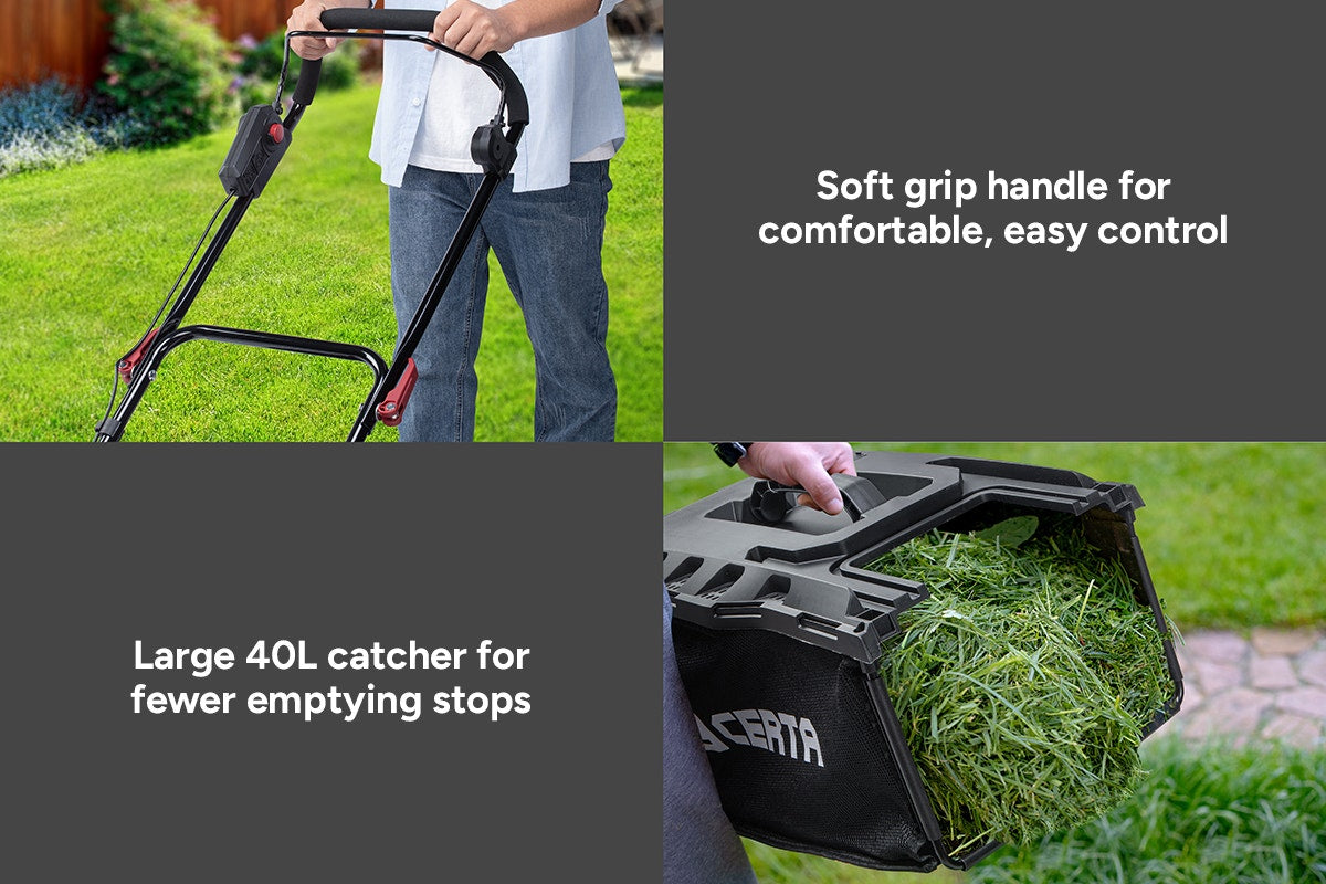 Certa PowerPlus 40V (2 x 20V) 38cm Brushless Lawn Mower Kit