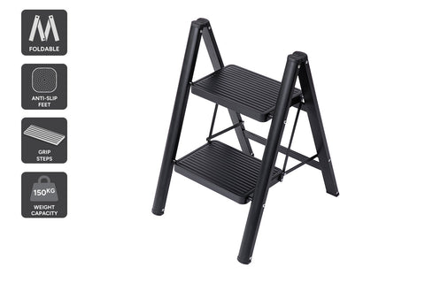Certa Steel 2-Step Folding Ladder - Auzzistore