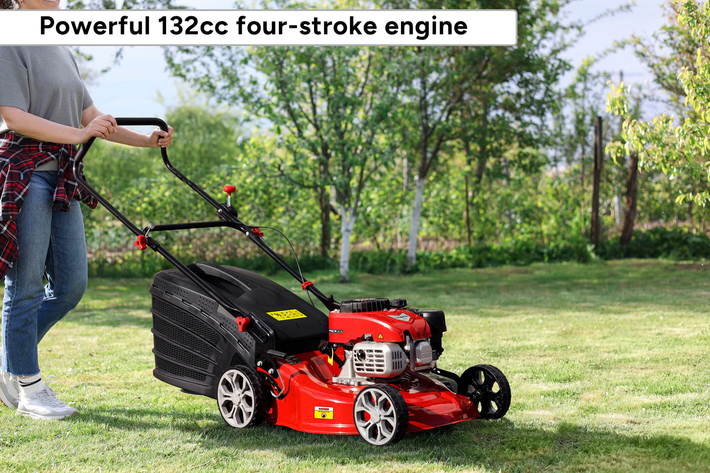 Certa Petrol Powered 65L 132cc Lawn Mower