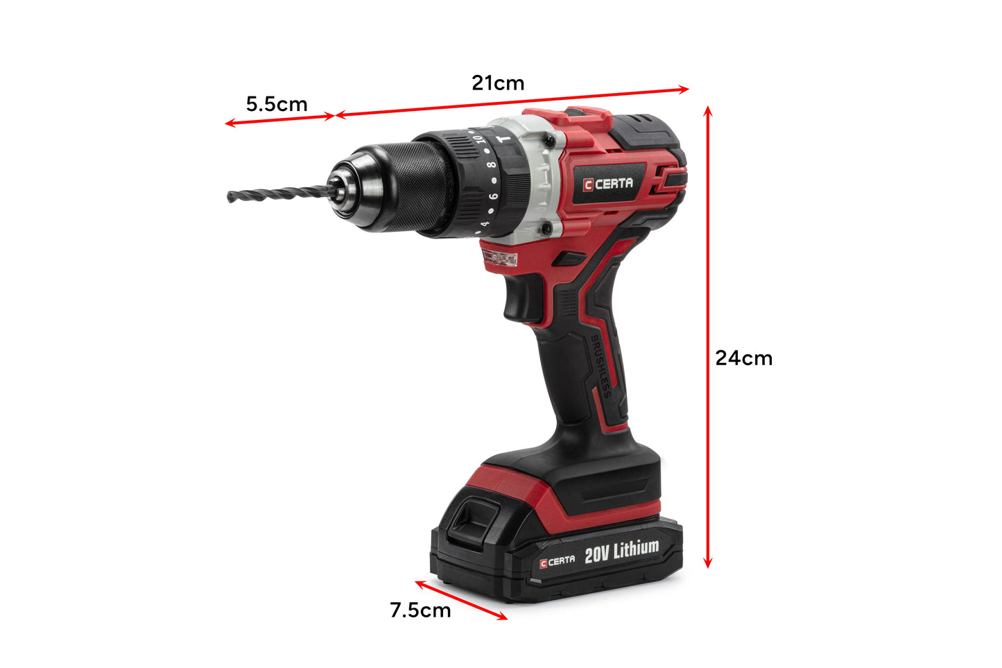 Certa PowerPlus 20V Brushless Impact Drill (Skin Only)