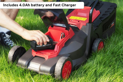 Certa PowerPlus Brushless Motor Lawn Mower  - Skin + 4.0Ah Battery + Charger