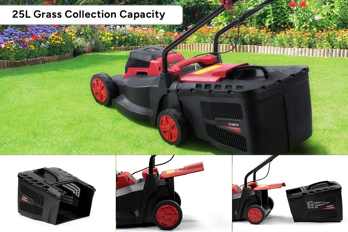 Certa PowerPlus Brushless Motor Lawn Mower (Skin + 4.0Ah Battery + Charger)