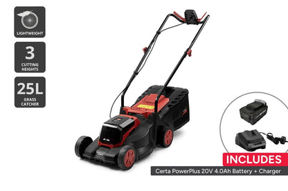 Certa PowerPlus Brushless Motor Lawn Mower (Skin + 4.0Ah Battery + Charger)