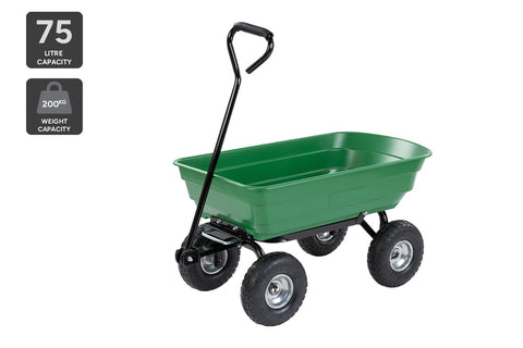 Certa 75L Garden Poly Dump Cart - Auzzistore