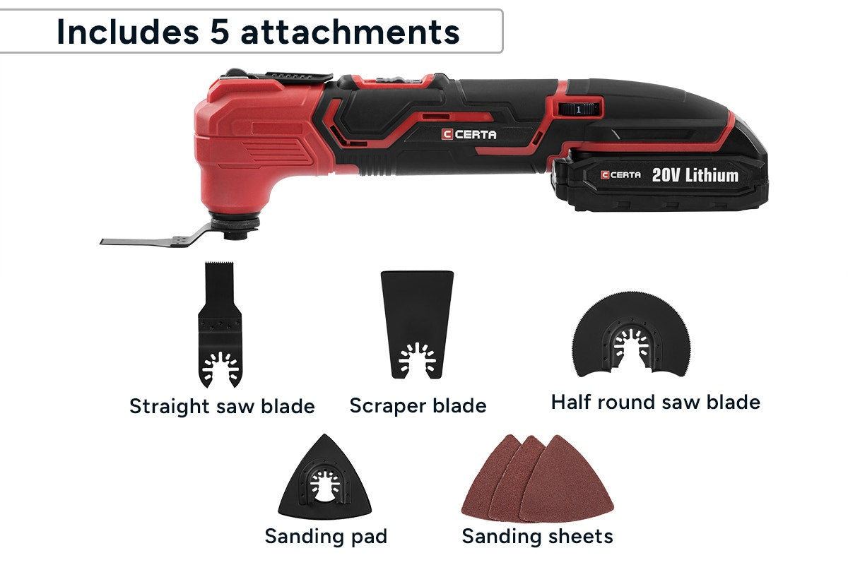 Certa PowerPlus 20V Cordless Multi Tool (Skin Only)