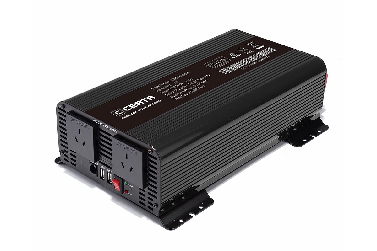 Certa 1500W/3000W 12/240V Pure Sine Wave Inverter