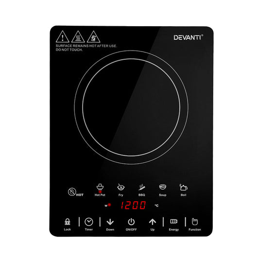 Devanti Electric Ceramic Cooktop 30cm - Auzzistore