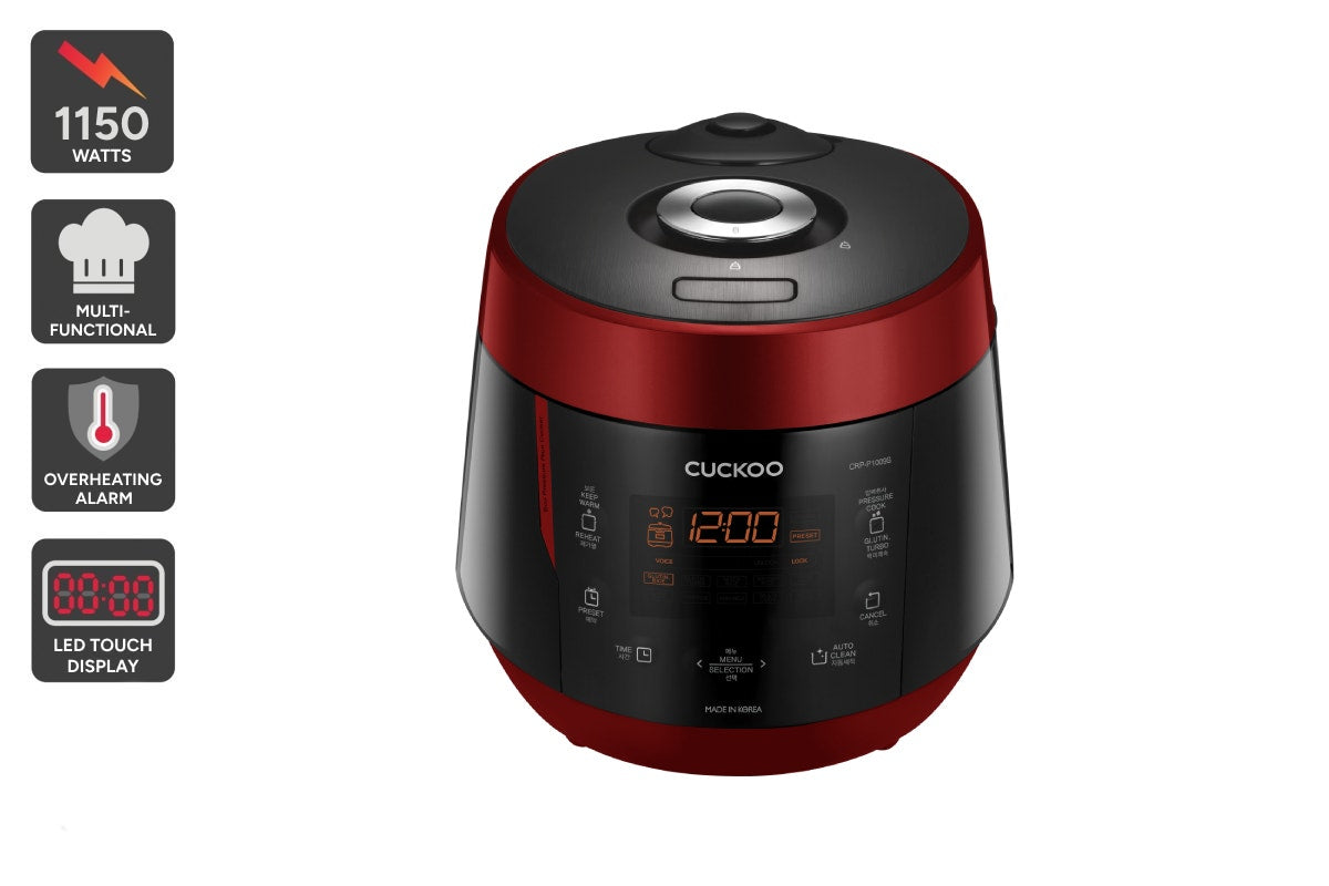 Cuckoo 10 Cup HP Pressure Rice Cooker (Red)