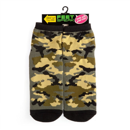 Camo Feet Speak Socks | Auzzi Store