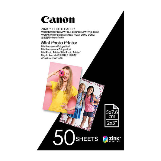 Canon Zink Mini Photo Printer Paper for Canon Inspic 50 Sheets 2 X 3 Inches | Auzzi Store