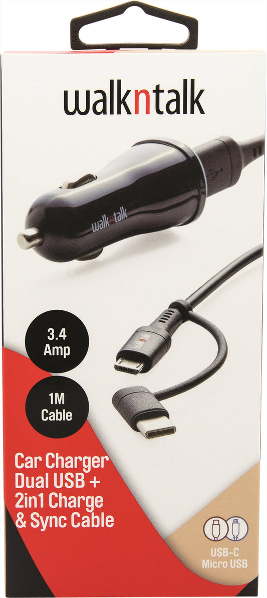Car Charger 2in1 | Auzzi Store