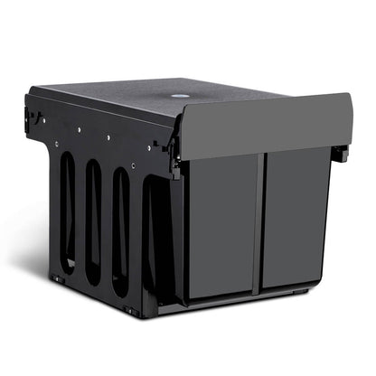 Cefito 2x15L Pull Out Bin - Black | Auzzi Store