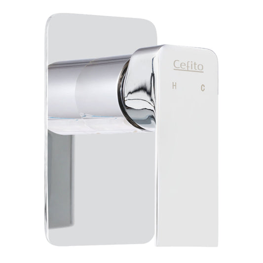 Cefito Bathroom Mixer Tap Faucet Rain Shower head Set Hot And Cold Diverter DIY Chrome | Auzzi Store