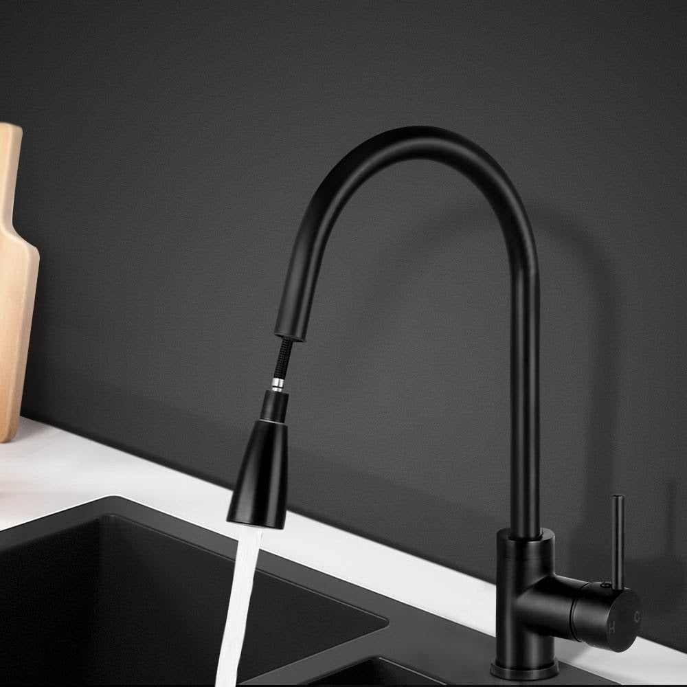 Cefito Pull-out Mixer Faucet Tap - Black | Auzzi Store