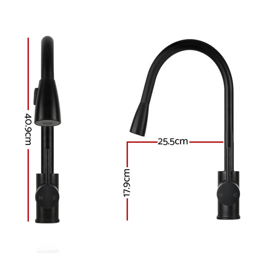 Cefito Pull-out Mixer Faucet Tap - Black | Auzzi Store