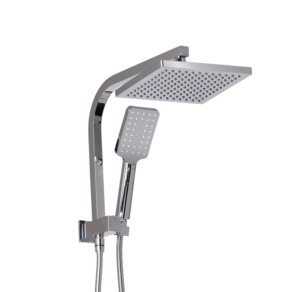 Cefito WELS 8'' Rain Shower Head Set Square Handheld High Pressure Wall Chrome | Auzzi Store