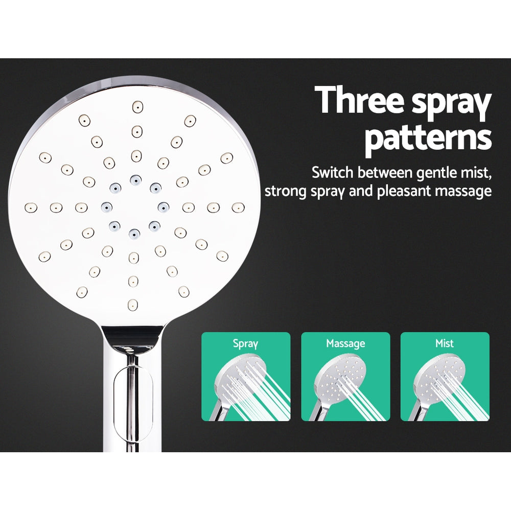 Cefito WELS 9'' Rain Shower Head Set Round Handheld High Pressure Wall Chrome | Auzzi Store