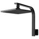 Cefito WElS 8'' Rain Shower Head Set Square High Pressure Wall Arm DIY Black | Auzzi Store