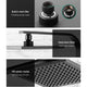 Cefito WElS 8'' Rain Shower Head Set Square High Pressure Wall Arm DIY Black | Auzzi Store