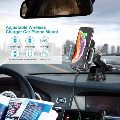 Choetech T521-S Fast Qi Wireless Car Charging Dock | Auzzi Store