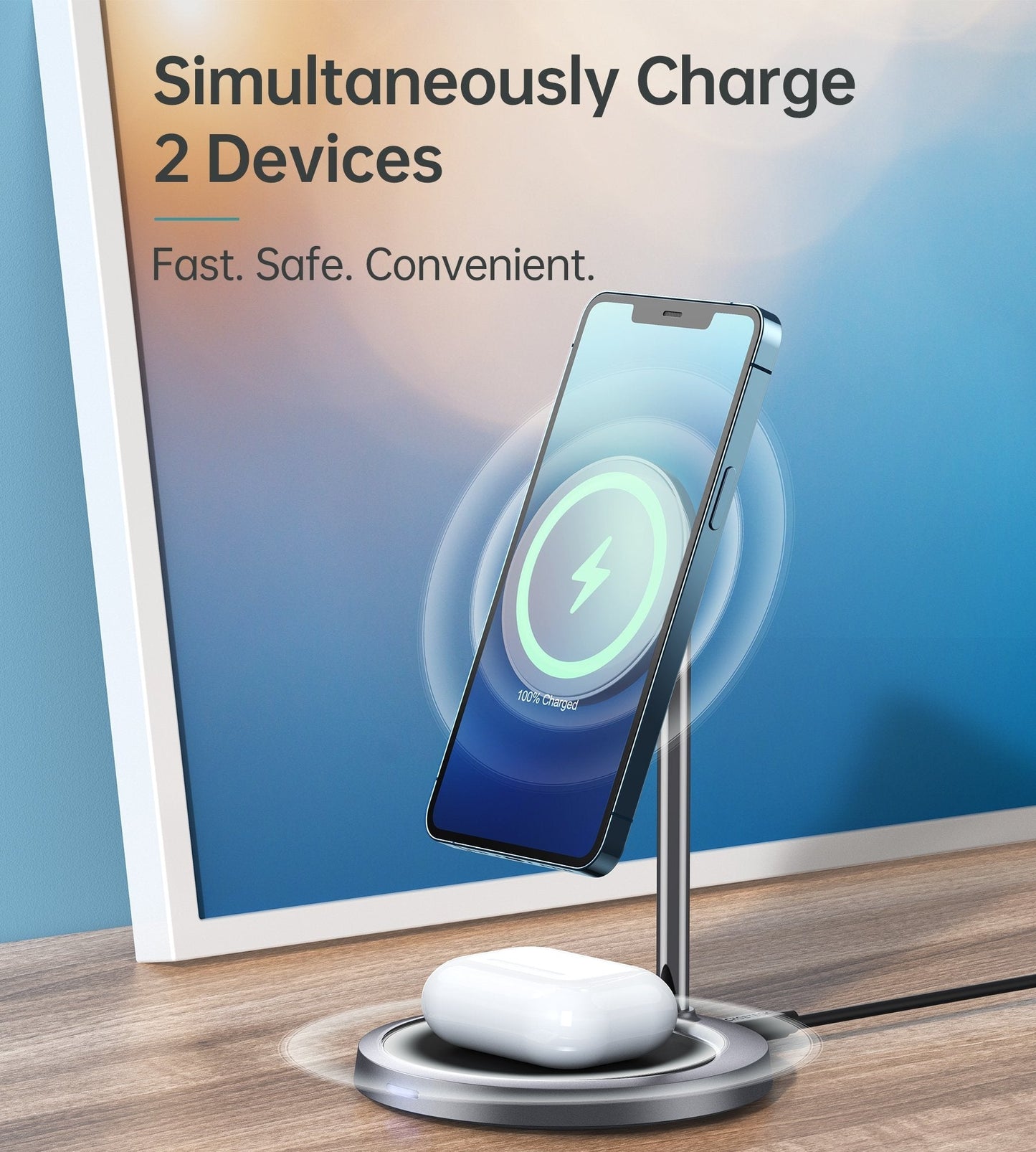 Choetech T575-F MagSafe iPhone Magnetic Wireless Charger Stand | Auzzi Store