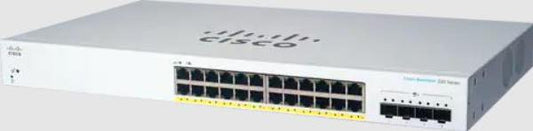 Cisco CBS220 Smart 24-port GE, PoE, 4x10G SFP+ | Auzzi Store