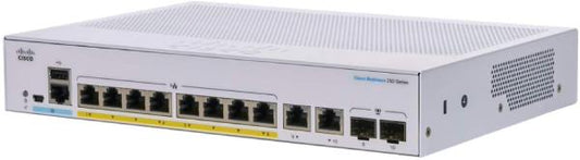 Cisco CBS250 Smart 8-port GE, PoE, Ext PS, 2x1G Combo | Auzzi Store