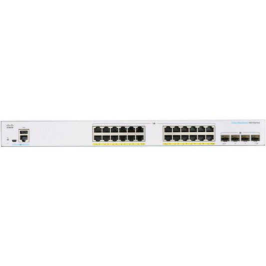 Cisco CBS350 Managed 24-port GE, Full PoE, 4x1G SFP | Auzzi Store