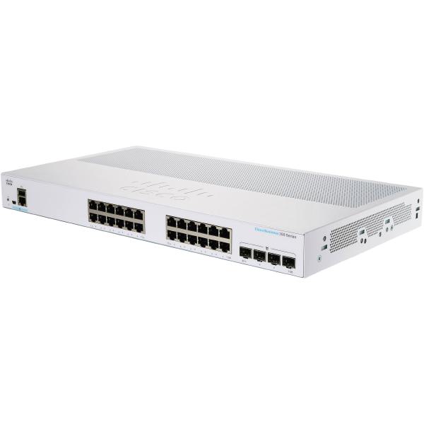 Cisco CBS350 Managed 24-port GE, PoE, 4x10G SFP+ 195W PoE budget | Auzzi Store