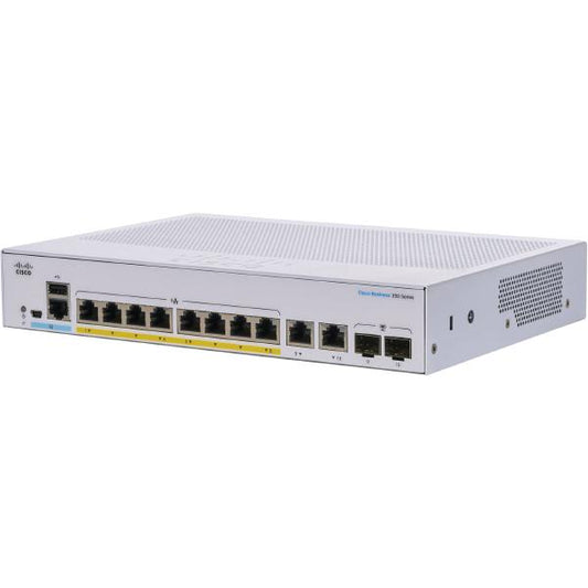 Cisco CBS350 Managed 8-port GE, PoE, Ext PS, 2x1G Combo | Auzzi Store